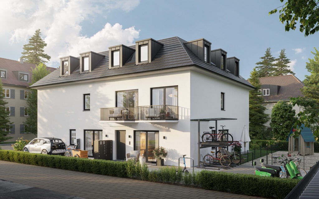 Neubauprojekt München Prema34 Seitenansicht